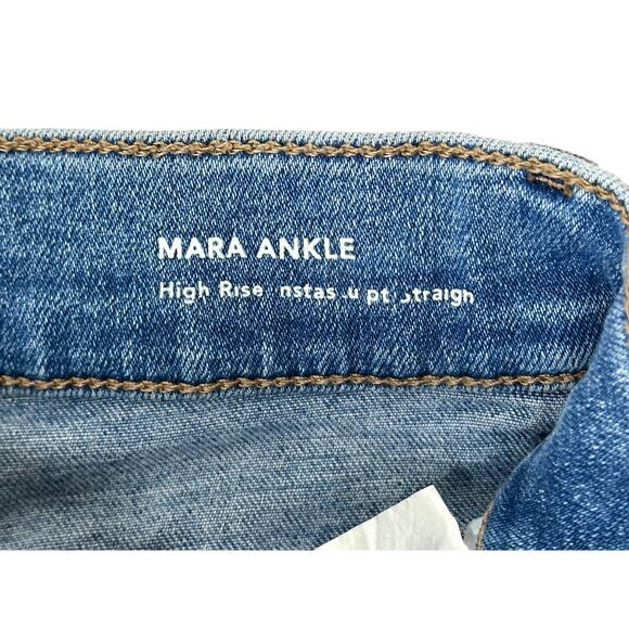 DL1961 Mara Ankle High Rise Instasculpt Slim Straight Jean | Size 23 | Crosswall - Picture 6 of 16